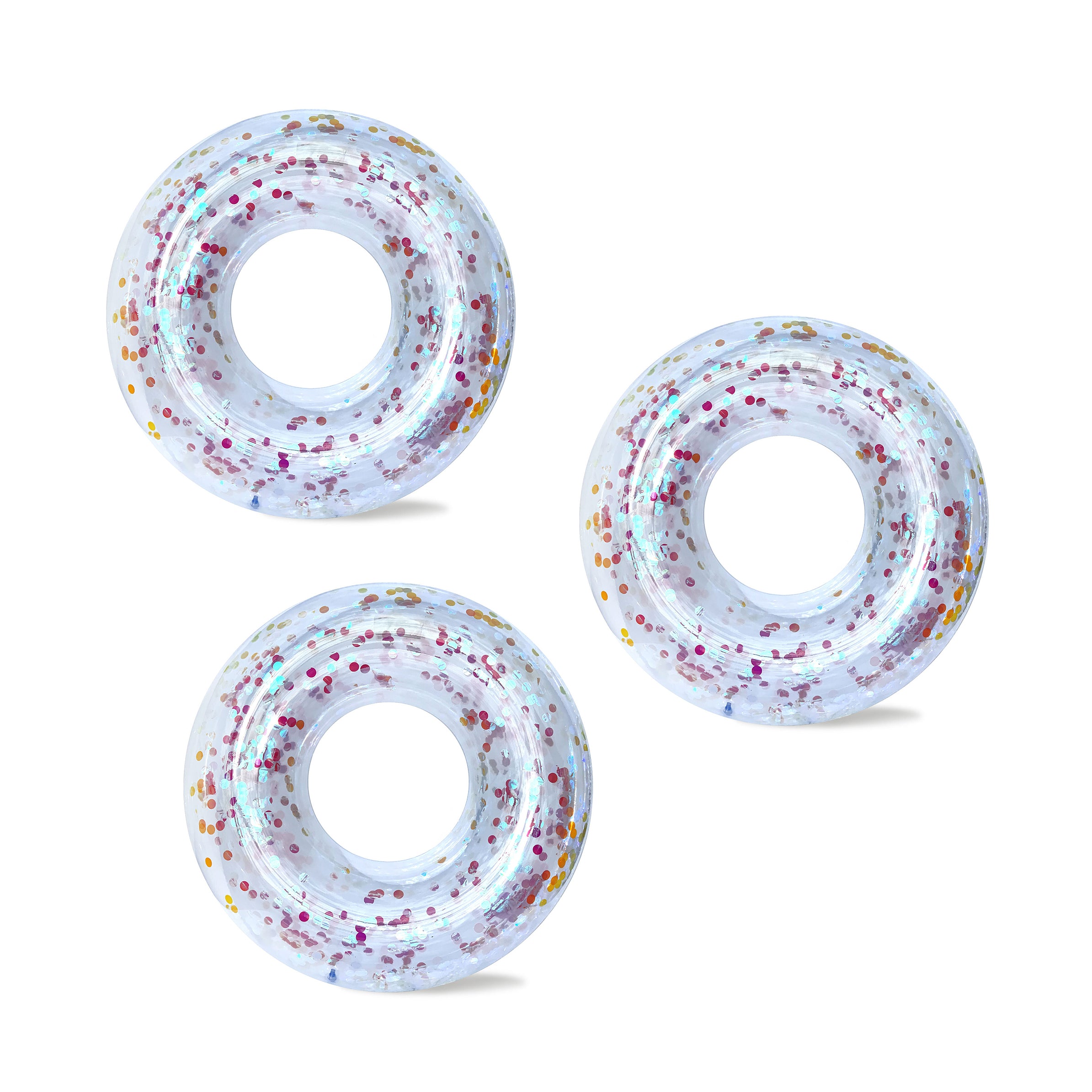 BUNDLE: the CUE THE CONFETTI! RING FLOAT in Iridescent