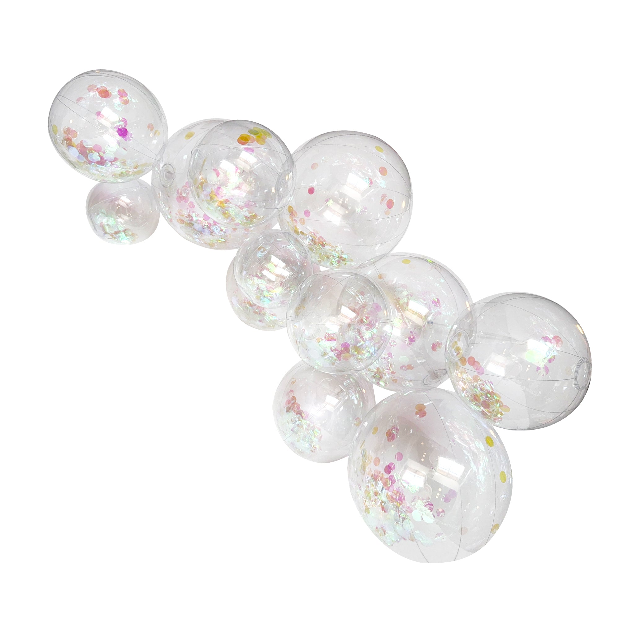 SHIPS 9/19-9/26 • Balloon Garland: 12-Cluster with Iridescent Confetti • FINAL SALE
