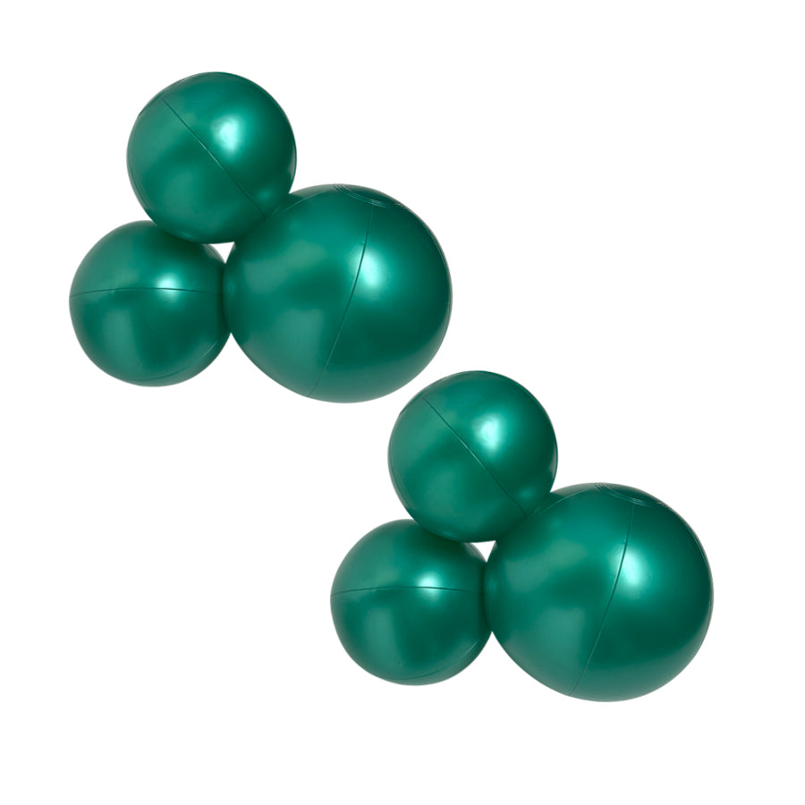 SHIPS 7/25-8/8 • Balloon Garland: 3-Cluster 2-Pack in Emerald (Pearl) • FINAL SALE