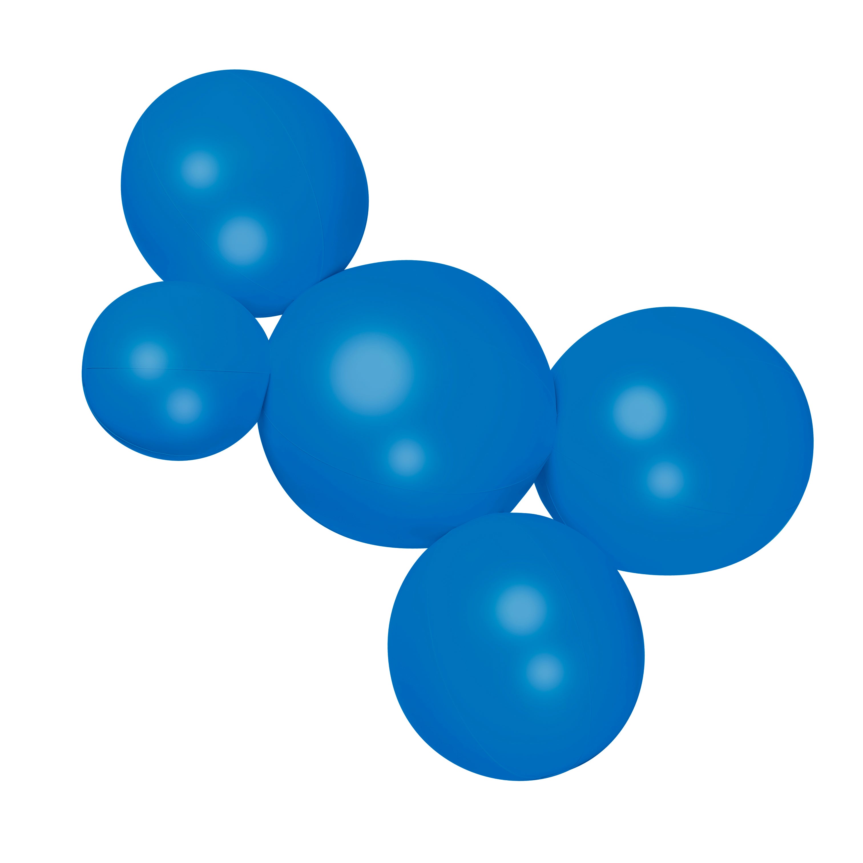 PRE-ORDER SHIPS 9/9-9/20 • Balloon Garland: 5-Cluster in Cobalt (Satin)