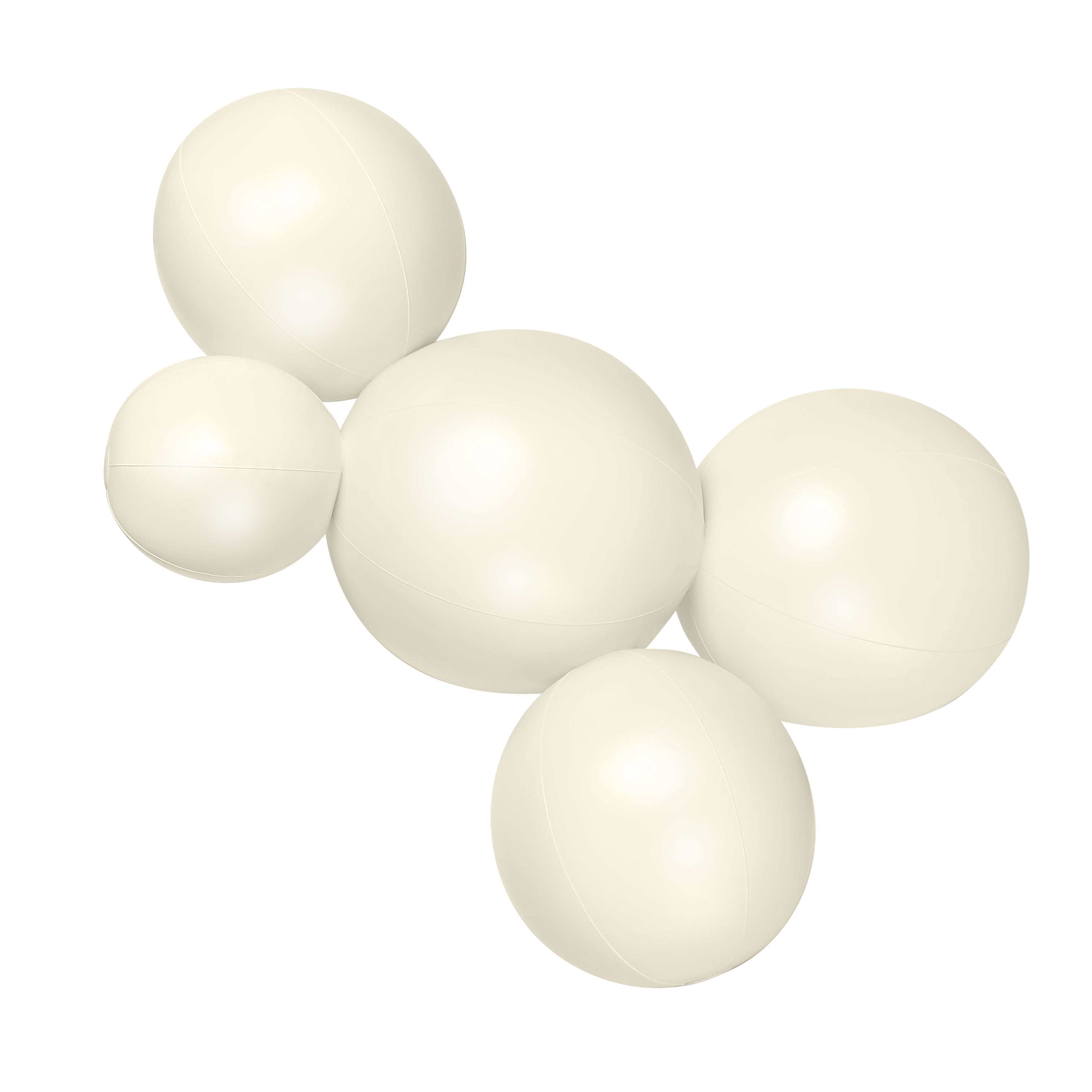 PRE-ORDER // Balloon Garland: 5-Cluster in Cream (Satin)