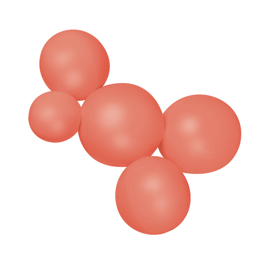 SHIPS 7/25-8/8 • Balloon Garland: 5-Cluster in Coral (Matte) • FINAL SALE