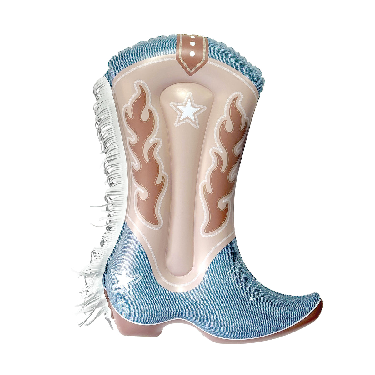 Balloon Garland: Reusable Fringe Denim Boot • FINAL SALE