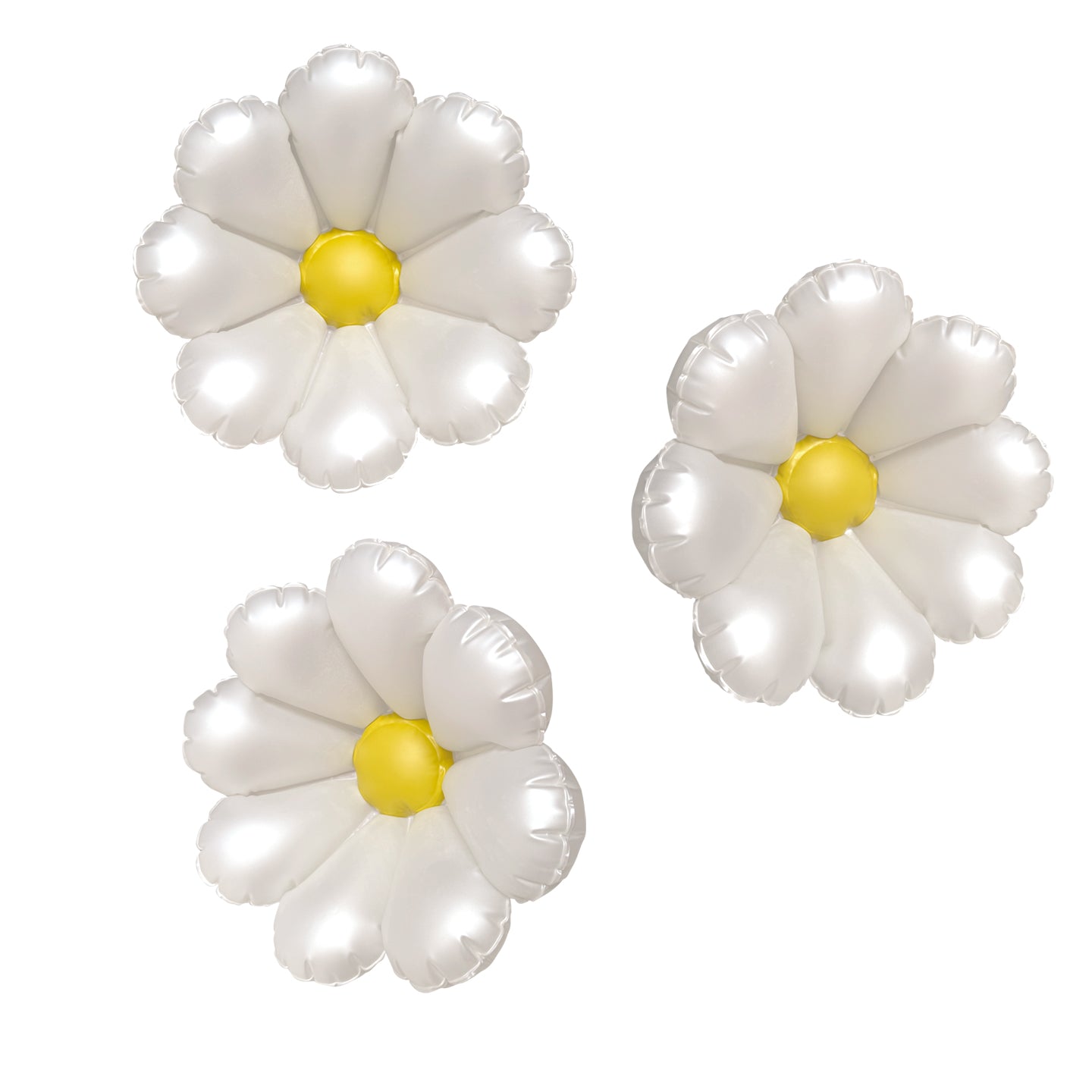 SHIPS NOW • Balloon Garland: Flowers in Off-White Satin Pearl 3 Pack • FINAL SALE