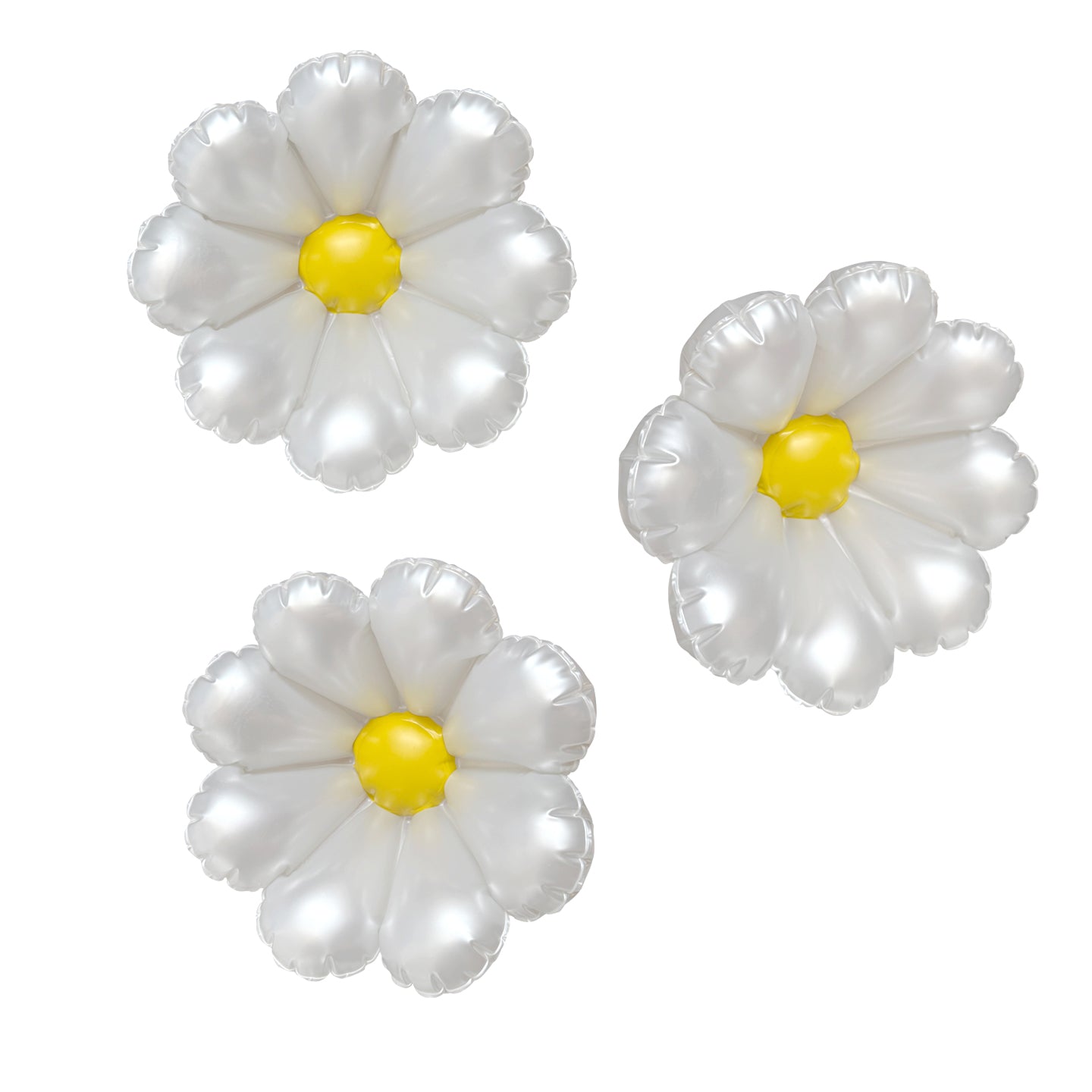SHIPS NOW •Balloon Garland: Flowers in White Pearl 3 Pack • FINAL SALE