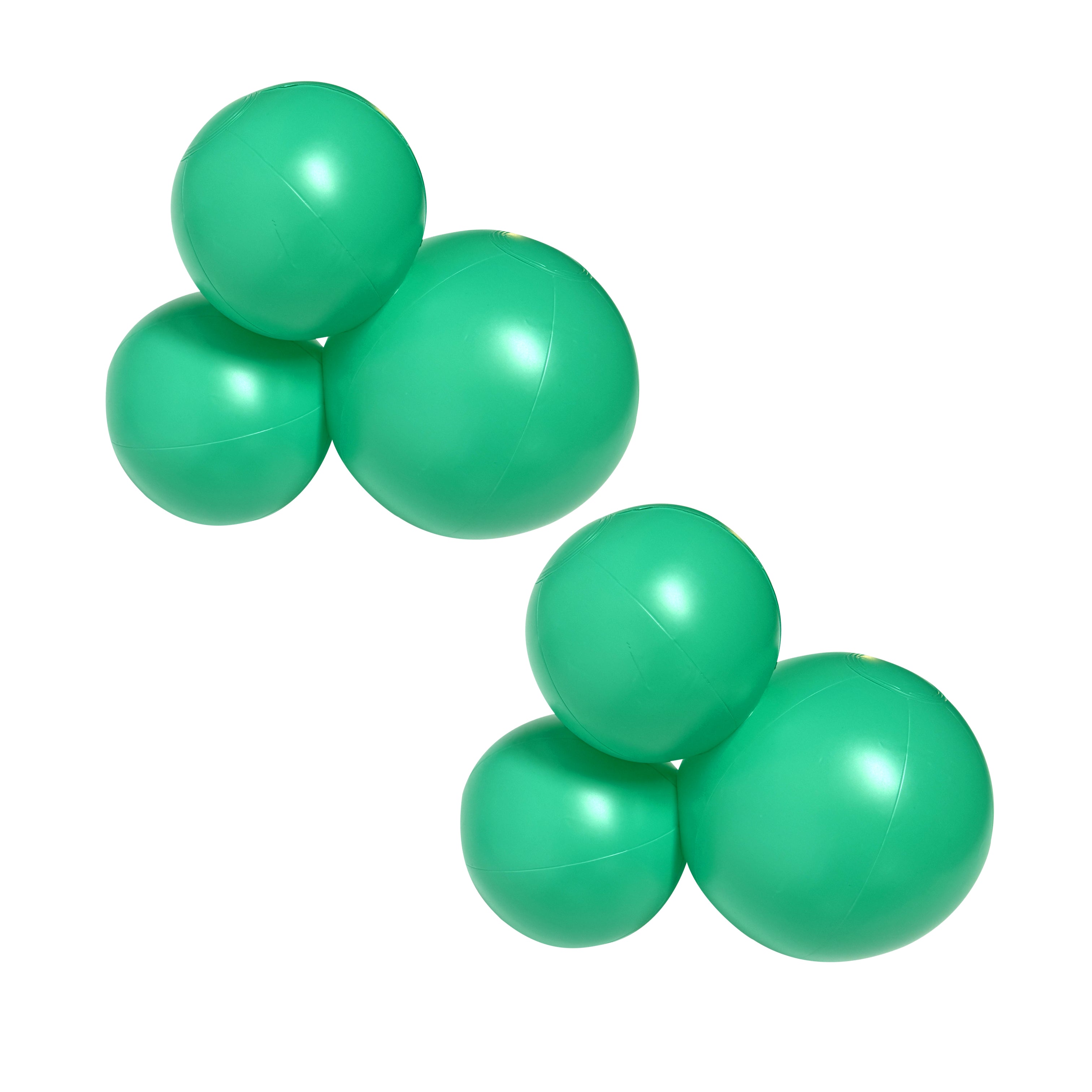SHIPS 6/16-6/30 • Balloon Garland: 3-Cluster 2-Pack in Bright Green (Satin) • FINAL SALE