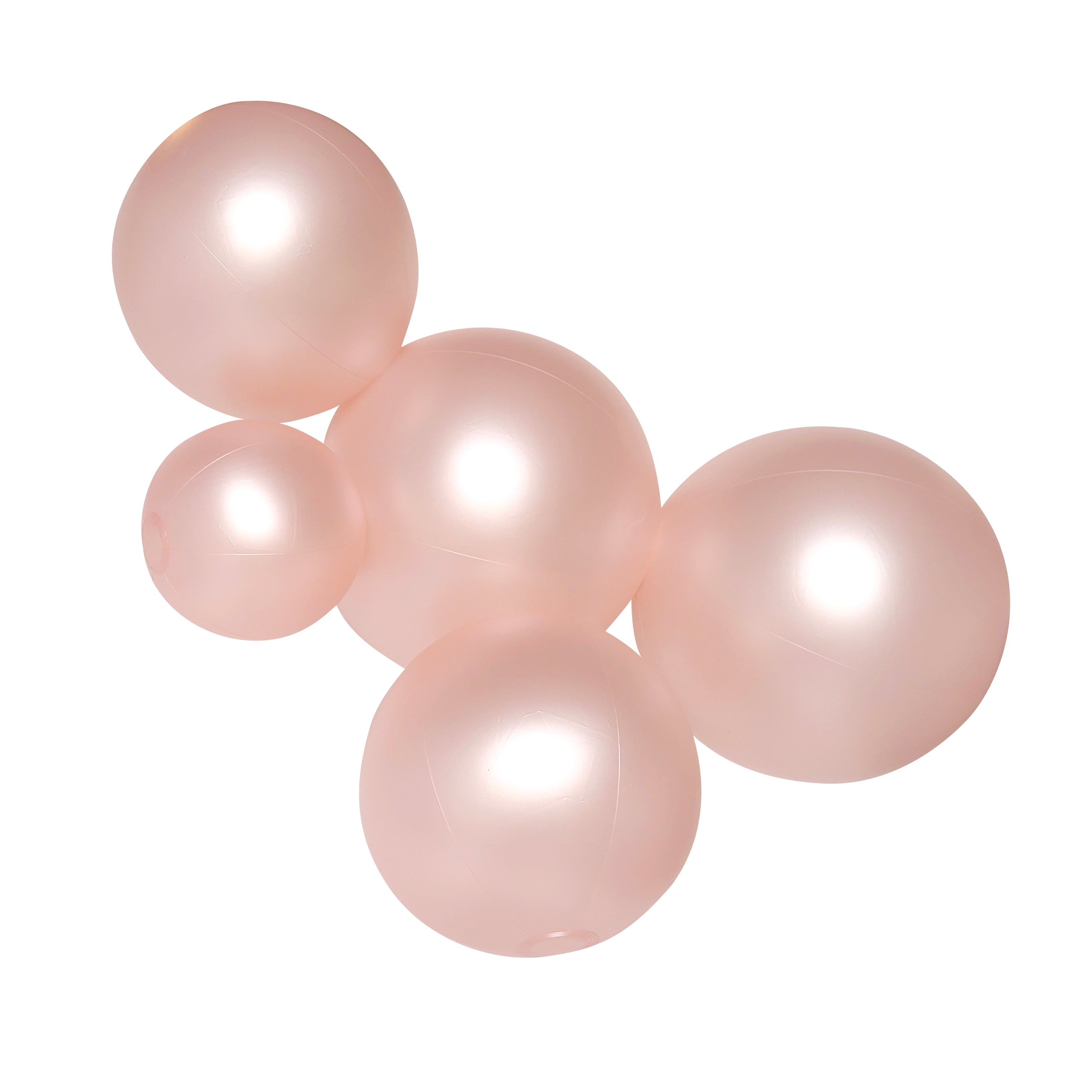 SHIPS 6/2-6/16 • Balloon Garland: 5-Cluster in Blush (Satin Pearl) • FINAL SALE