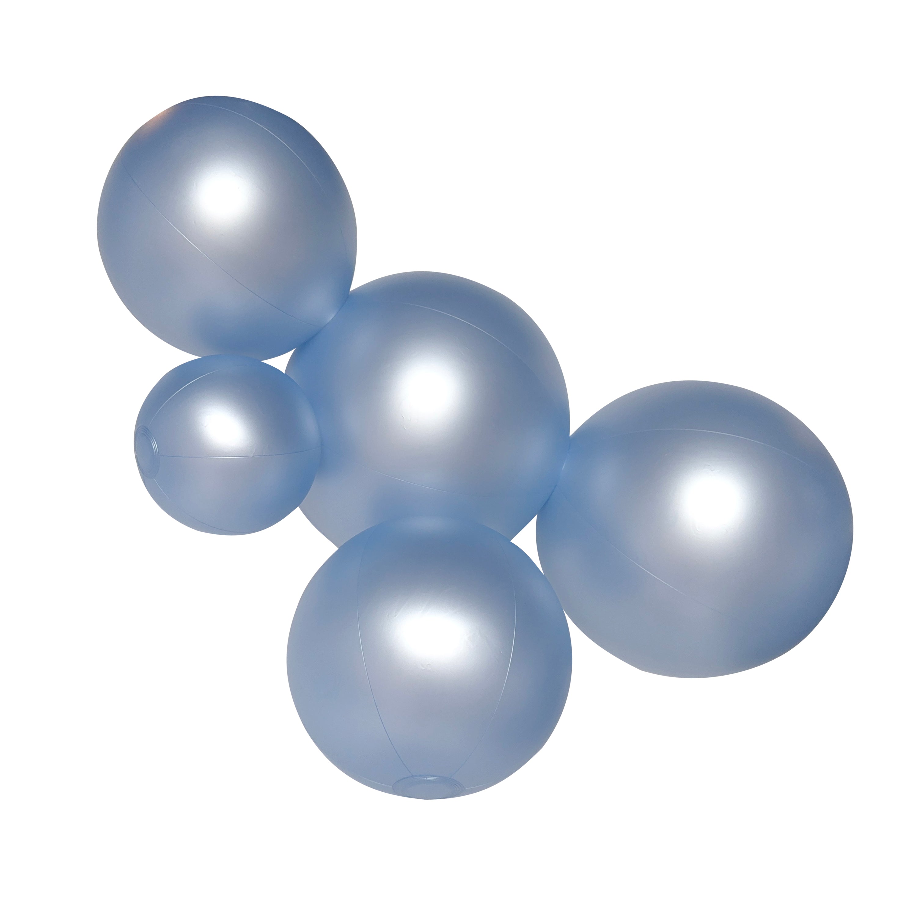 SHIPS 6/2-6/16 • Balloon Garland: 5-Cluster in Dusty Blue (Satin Pearl) • FINAL SALE