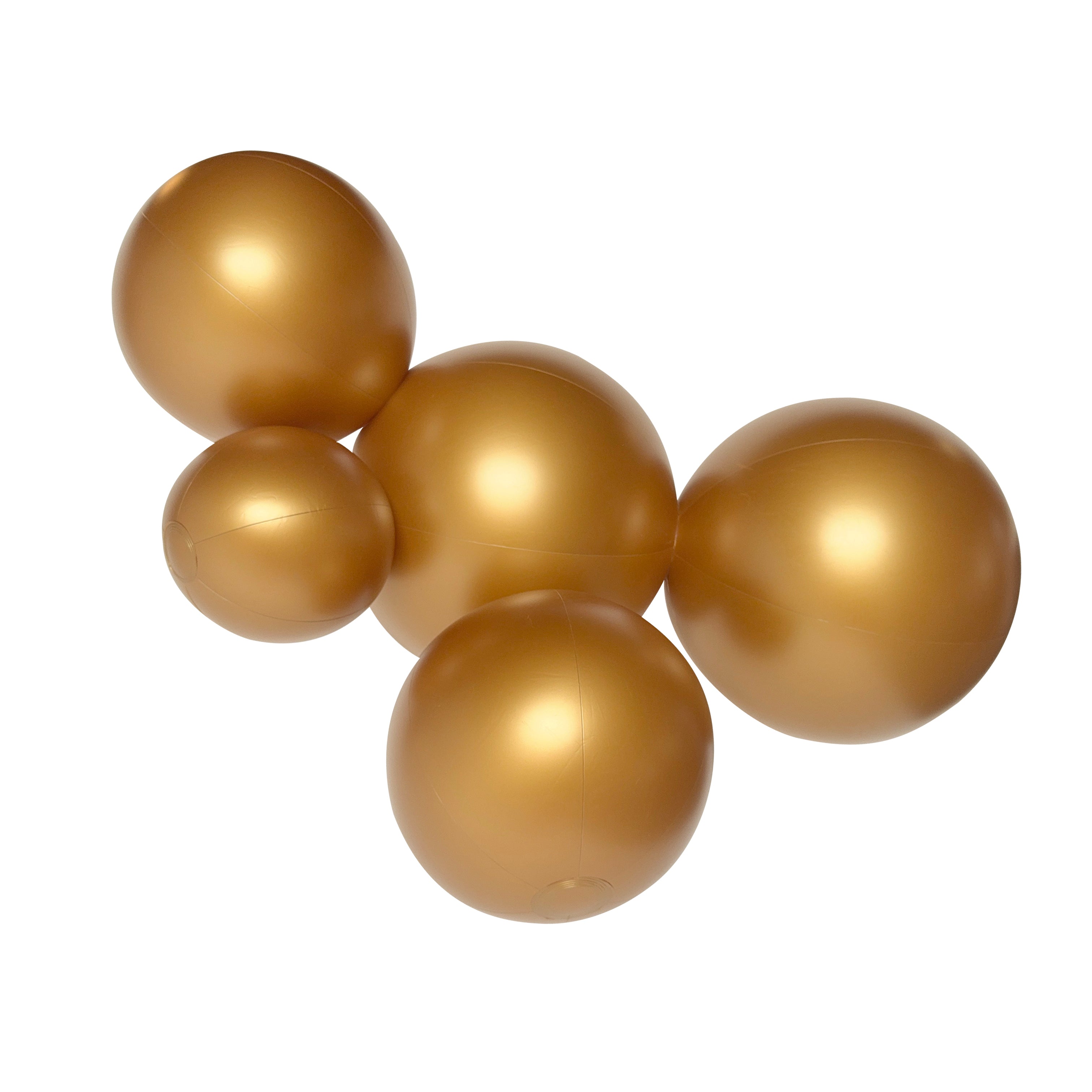 SHIPS 6/2-6/16 • Balloon Garland: 5-Cluster in Brass (Satin Metallic) • FINAL SALE