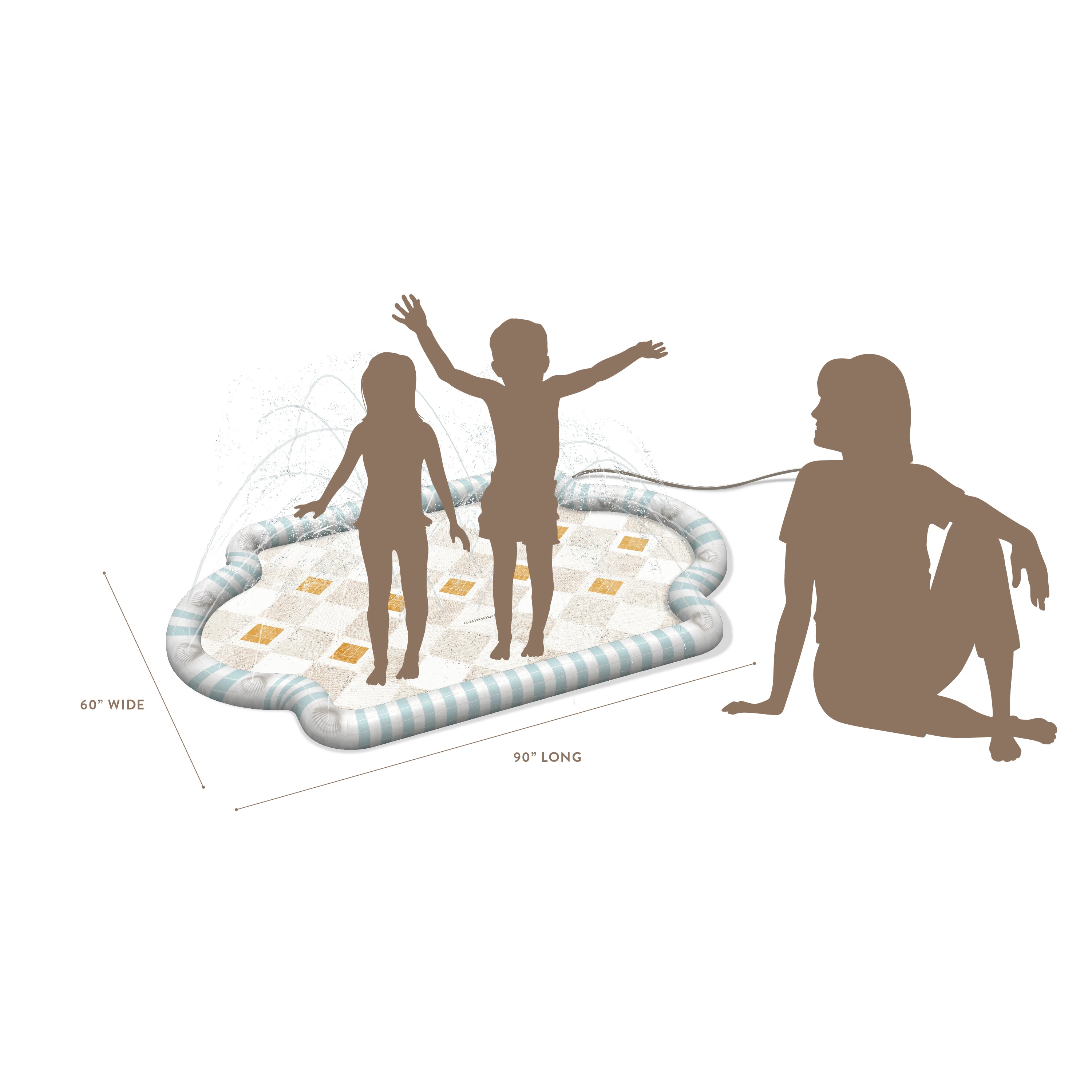 the COASTAL TRAVERTINE Splash Pad Sprinkler