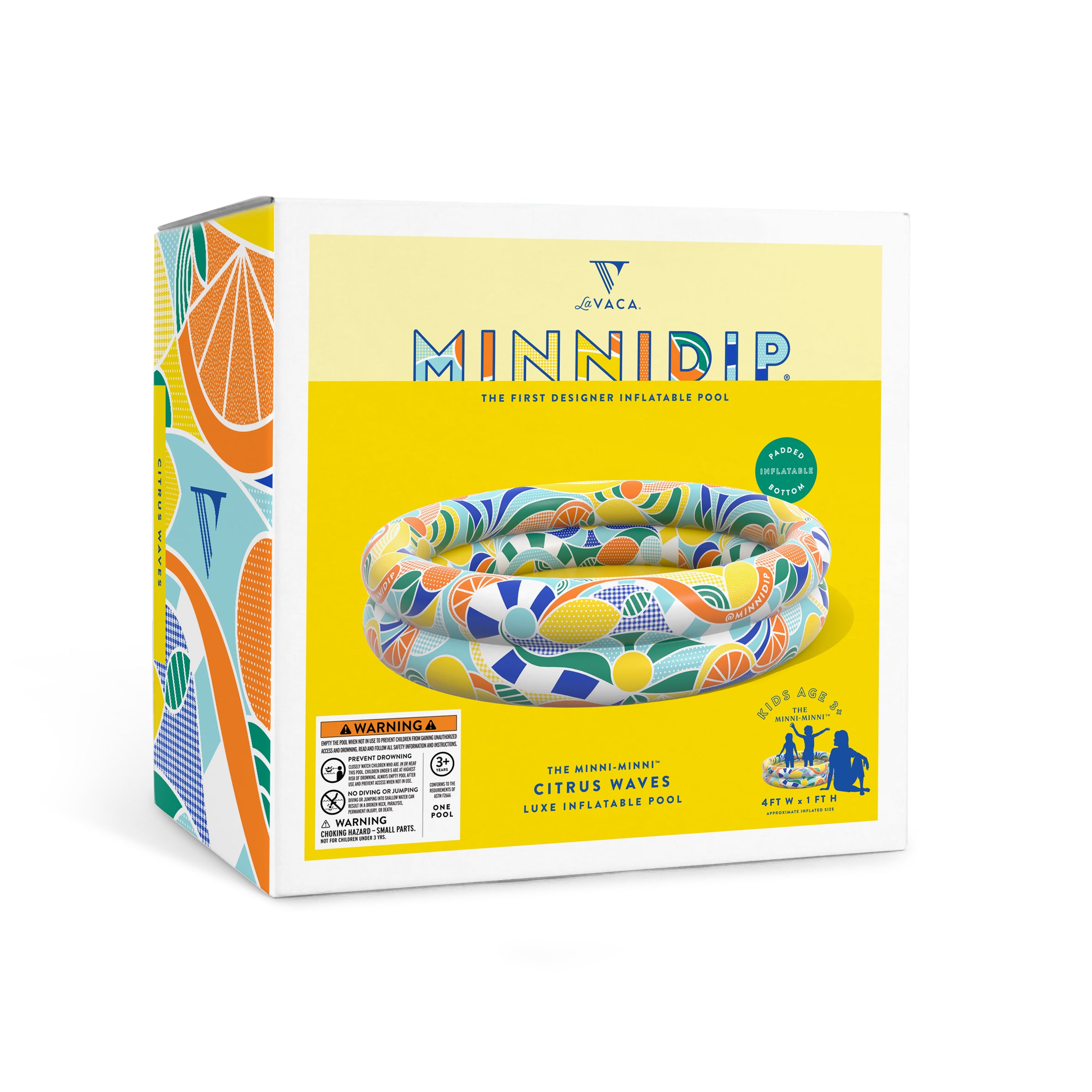 the CITRUS WAVE MINNI-MINNI luxe inflatable pool