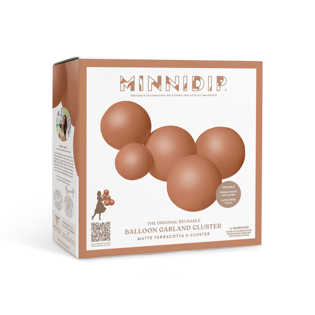 Balloon Garland: 5-Cluster in Terracotta (Matte) • FINAL SALE