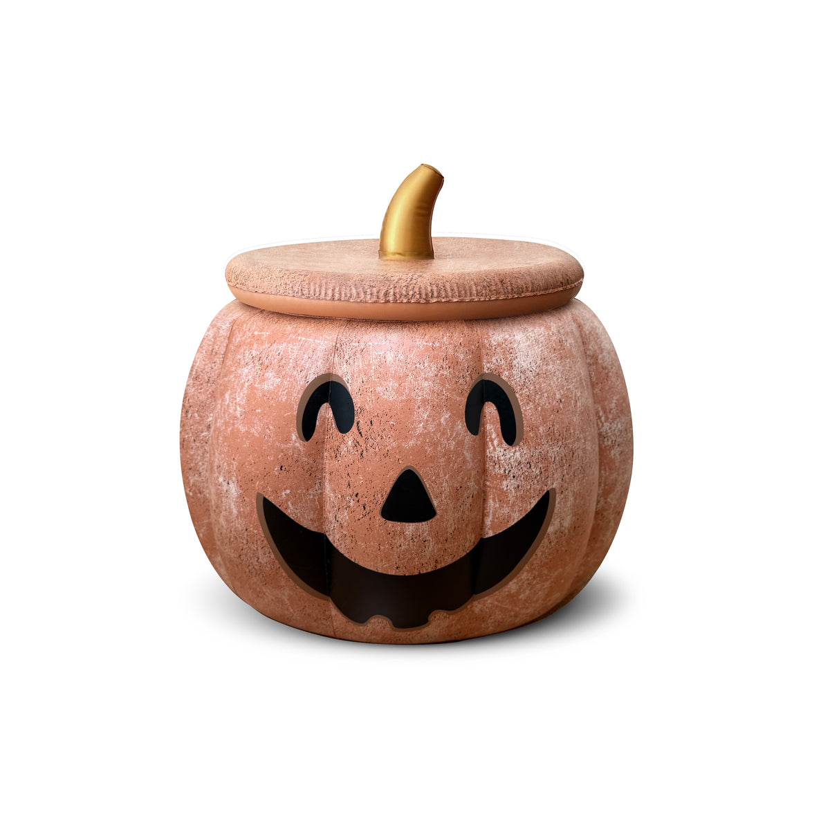 Balloon Garland: Reusable Carved Pumpkin With Lid in Matte Terracotta  • FINAL SALE