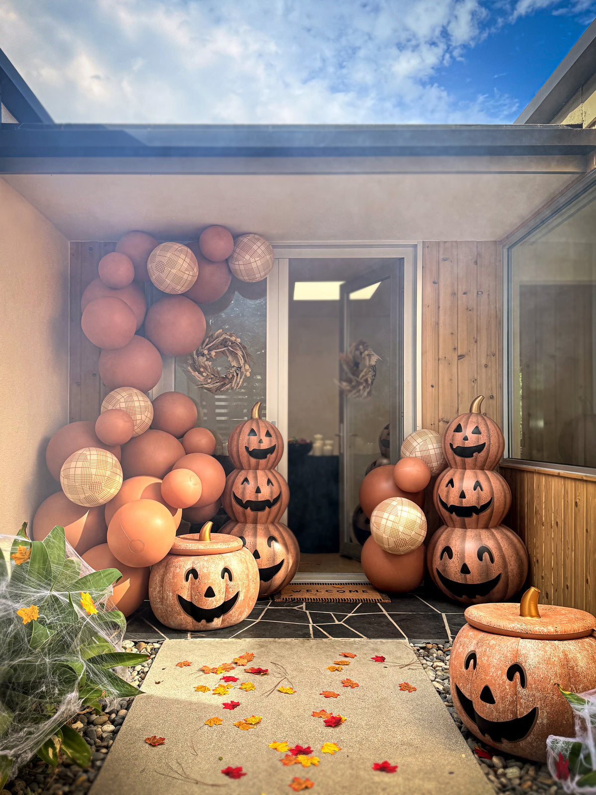 Balloon Garland: Reusable Balloon Terracotta Pumpkin Stack • FINAL SALE