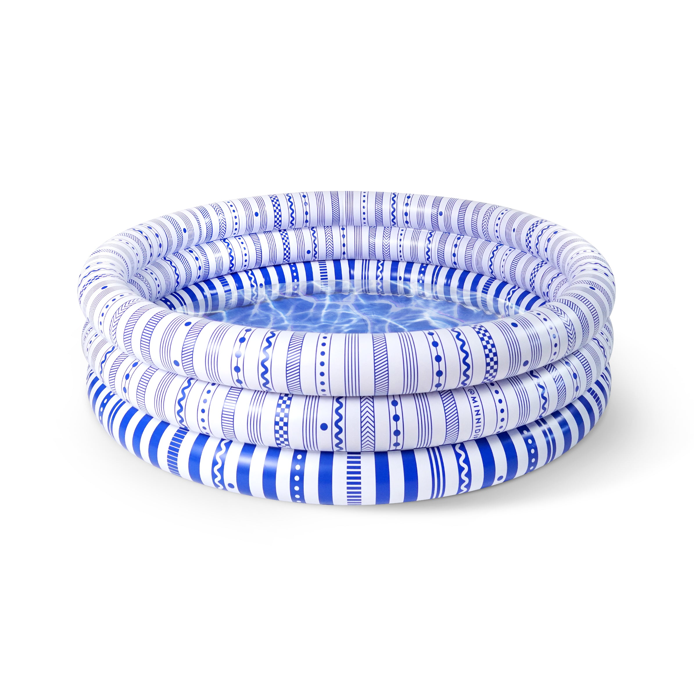 the NAUTICAL STRIPES luxe inflatable pool