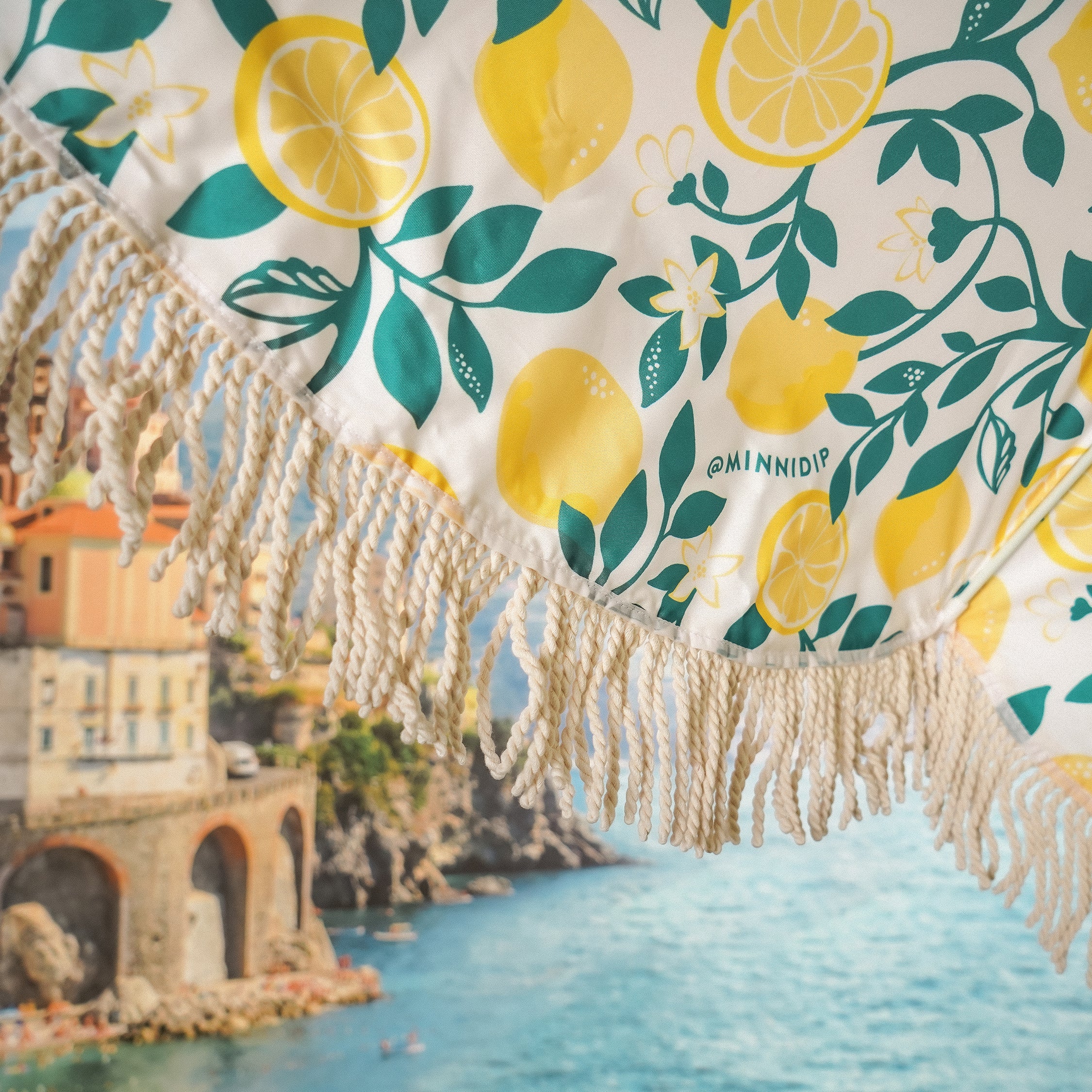 the LIMONE Beach Umbrella