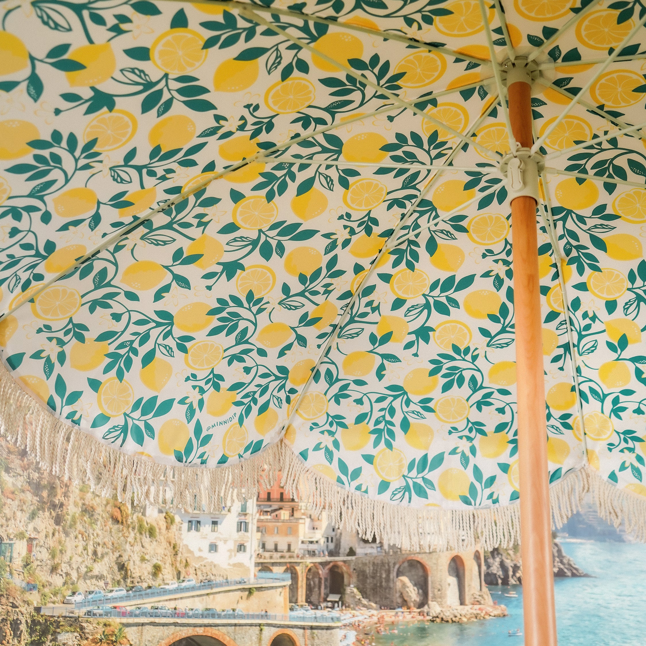 the LIMONE Beach Umbrella