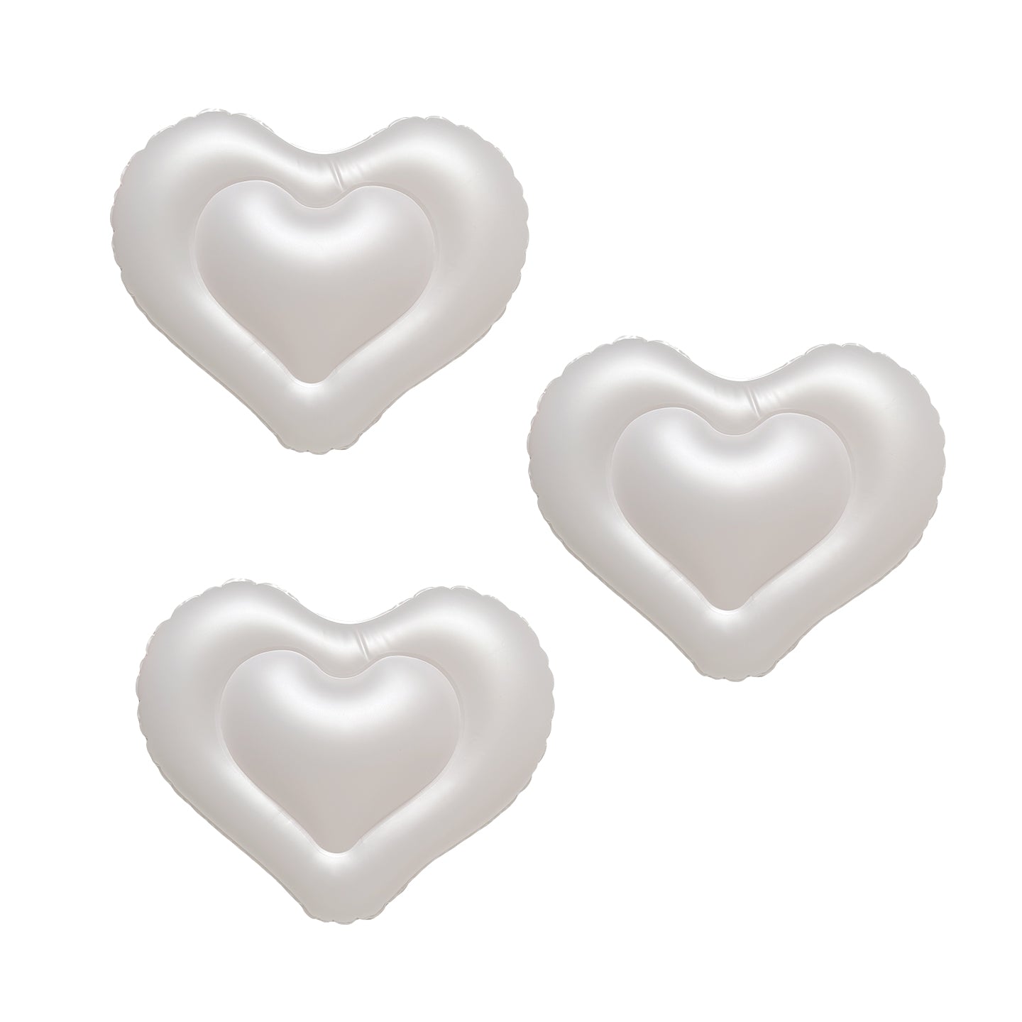 Balloon Garland: Hearts in Satin Pearl (Pearlescent) 3 Pack • FINAL SALE