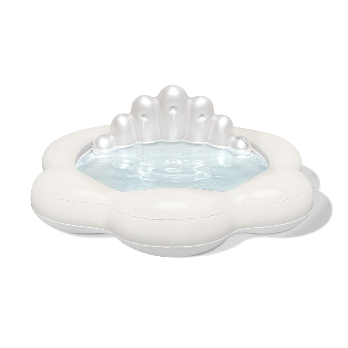 the COASTAL PEARL Seashell Fountain Pool