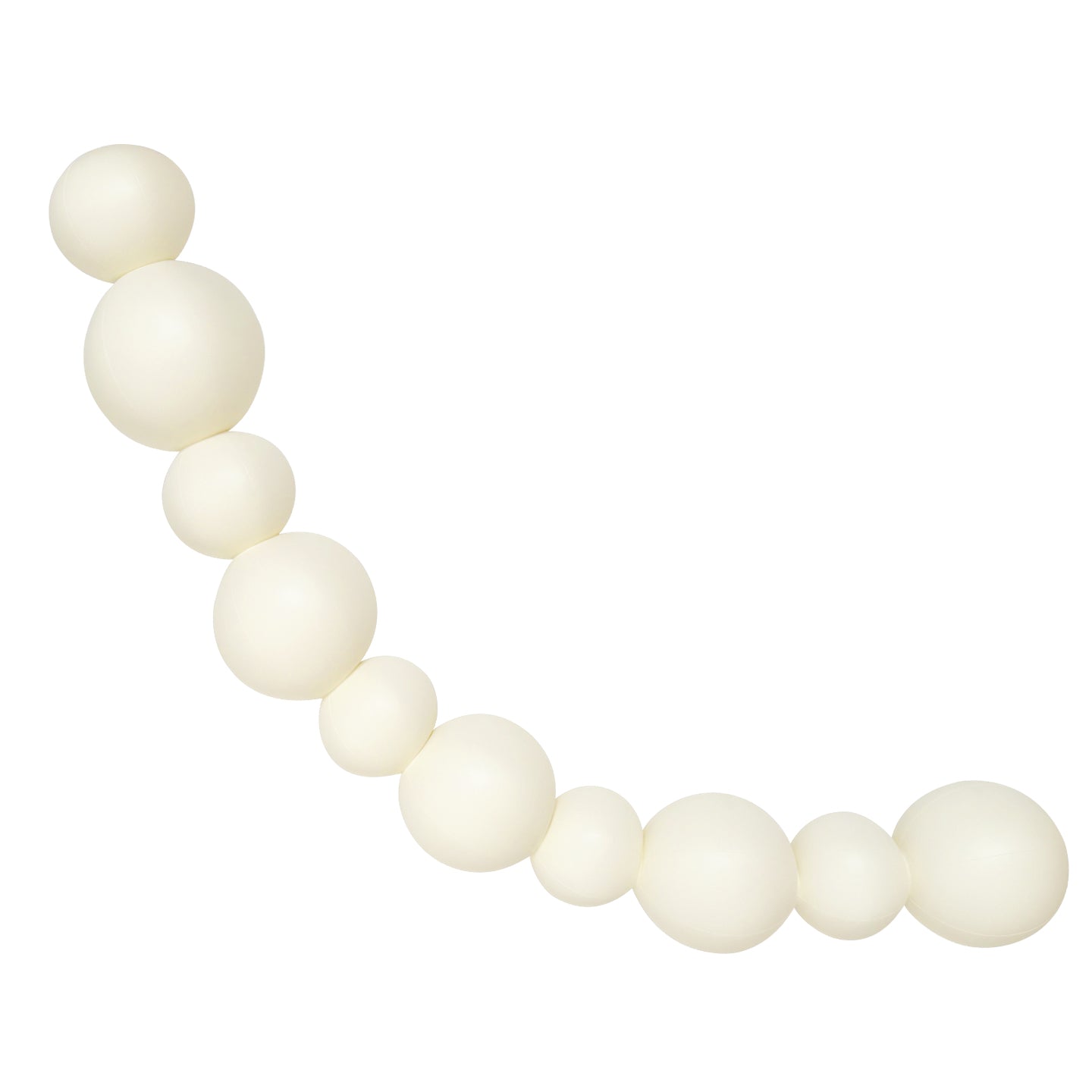 SHIPS NOW • Balloon Garland: 10-Cluster Strand in Cream (Matte) • FINAL SALE