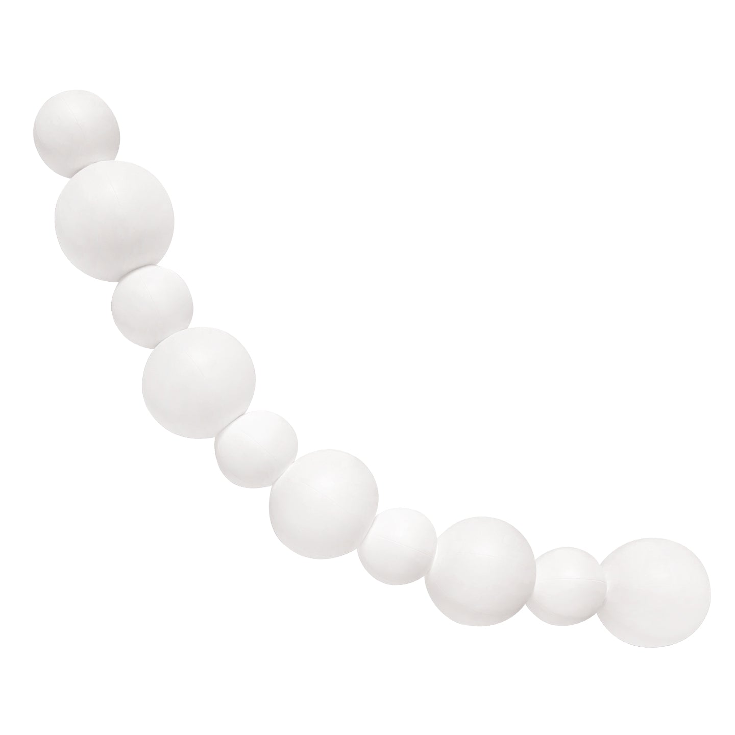 Balloon Garland: 10-Cluster Strand in White (Matte) • FINAL SALE