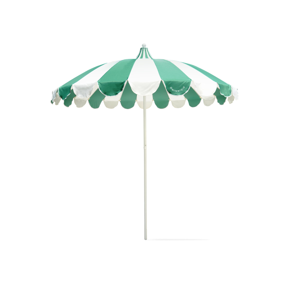 east coast patio umbrella the SCALLOPED Market Umbrella in Topiary