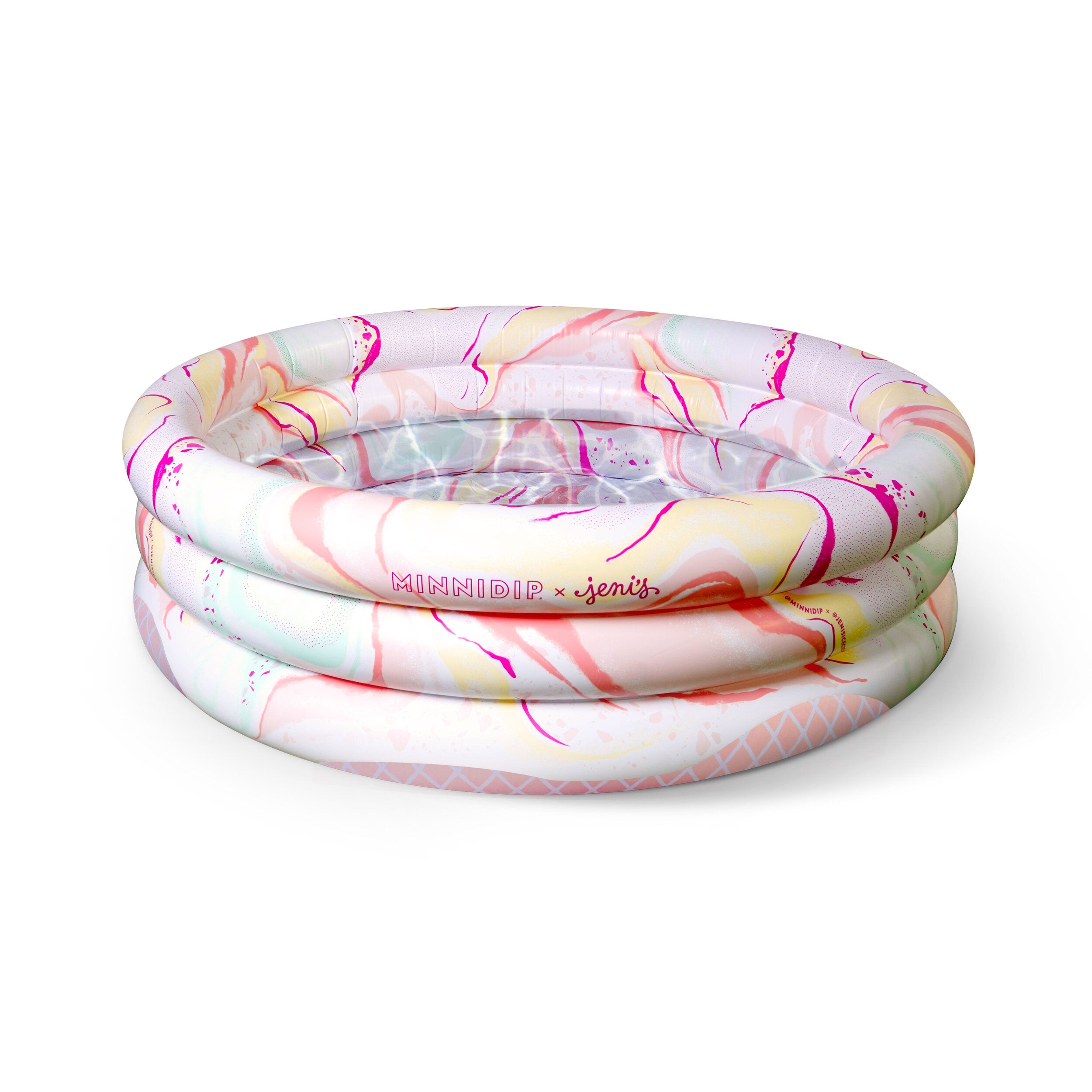 the MINNIDIP x JENI'S Luxe Inflatable Pool
