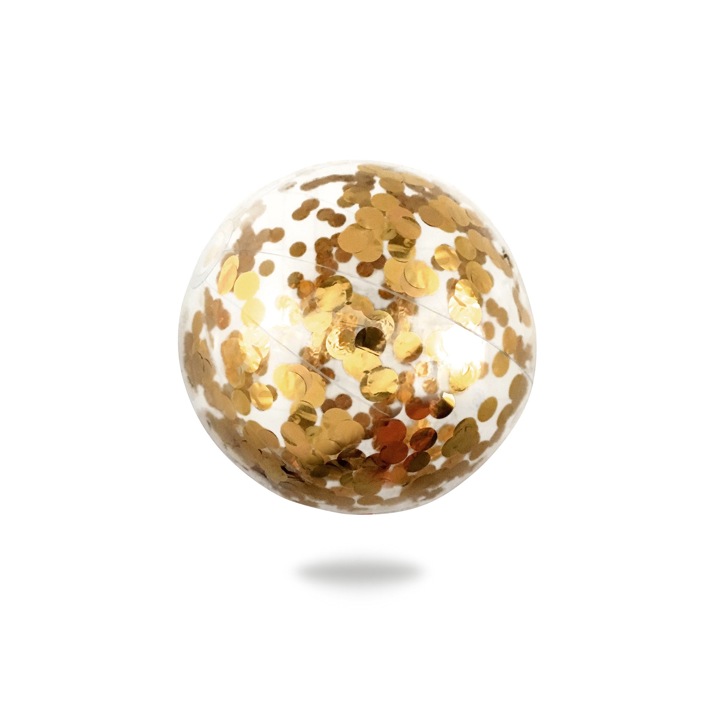 the Confetti Beach Ball in Gold