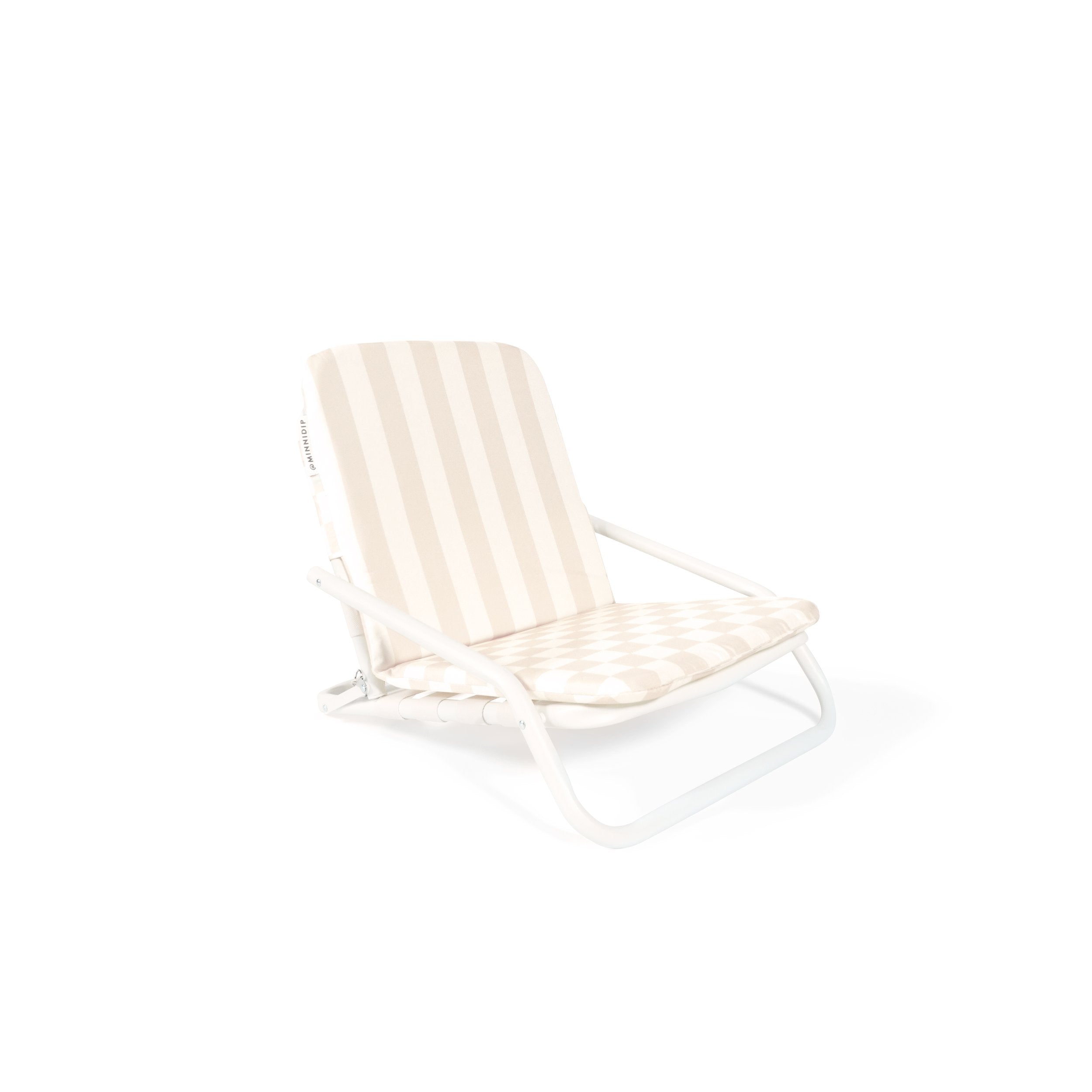 the CHECKER CABANA STRIPE Beach Chair