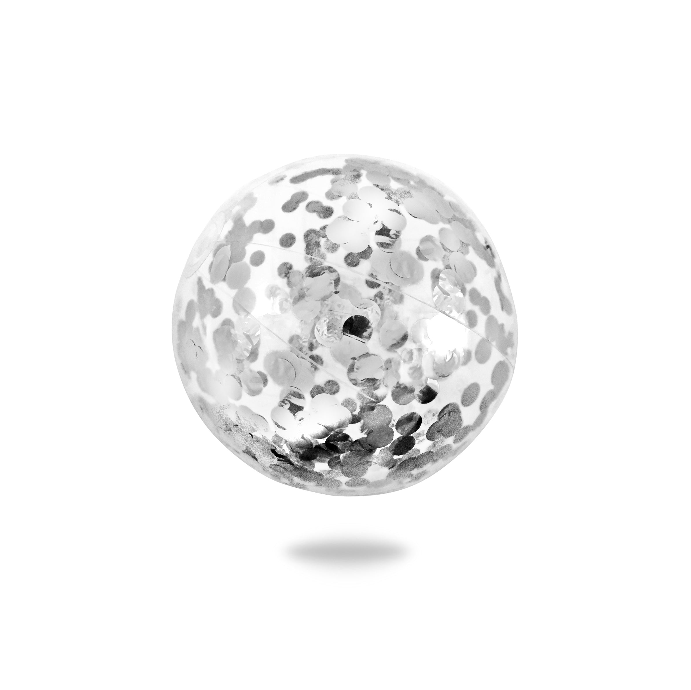the Confetti Beach Ball in Silver
